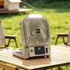 Novo Ventilador Elétrico Solar para Camping ao Ar Livre Super Longa Duração de Bateria Doméstico Vento Forte Portátil Pequeno Ventilador