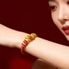Pulsera Roja Año del Caballo Hecha a Mano Caballo del Zodiaco Cuerda Roja Tai Sui Cuerda de Riqueza Instantánea Fabricante Mayoreo
