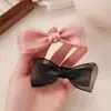 Nuevo Elegante Pinza para el Cabello de Malla Estilo Coreano Doble Capa con Lazo Pinza para Mechones Laterales de Niña Pinza de Tela Tocado