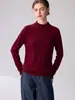 Suéter de cashmere ready-to-wear de primeira linha para mulheres, apresentando gola semi-alta, um design simples e confortável, e estilo versátil. Feito 100% de caxemira, é perfeito como camada base
