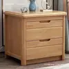 Mesita de noche de madera maciza color nogal, mini 40, simple, moderna, estilo chino nuevo, gabinete de almacenamiento, almacenamiento junto a la cama del dormitorio, completamente ensamblado
