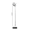 Cuchara de Acero Inoxidable con Forma de Calabaza y Punta Redondeada, Cuchara para Aceite, Cuchara para Mezclar, Cuchara para Condimentos, Cuchara para Hielo, Cuchara para Servir, Grado Alimenticio, Estilo Lujo Ligero