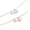 Collar Concha Estrella de Mar Plateado Collar Mujer Diseño Nicho ins Sencillo Frío Moda Celebridad Cibernética Cadena Clavícula Lujo Ligero Elegante