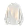 Camiseta interior cálida de terciopelo para hombre, otoño e invierno, sencilla, de color sólido, holgada, informal, de manga larga, suéter para hombre