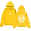 Sudadera con capucha de diseño de marca moderna, estampado de ala americana Hip-Hop, simple y versátil