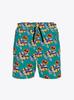 Pantalones de Playa Hawaianos Transfronterizos para Hombre Casual Sueltos Tallas Grandes Pantalones Cortos de Cinco Puntos de Secado Rápido Vacaciones en la Playa Pantalones Casuales
