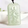 Origen Fuente: Colgante de Jade Afgano Natural, Jade Verde y Blanco, Diseño Ruyi, Adorno de Jade Unisex, Accesorio, Colgante de Cintura, Adorno Colgante de Jade