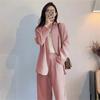 Terno roxo taro fino feminino para o dia a dia de colarinho branco terno de lazer 2024 multi-color opcional terno de calça transfronteiriço