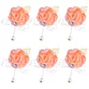 Set de 6 Piezas de Suministro Transfronterizo Europeo y Americano Novio y Novia Boda Hoja de Oro con Cuentas Muñequera y Ramillete Fabricante Venta al por Mayor Stock Disponible