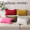 Venta Caliente Transfronteriza Funda de Cojín Casual de Color Sólido Algodón Lavado Borla Bigote Bohemio para Sofá Sala de Estar