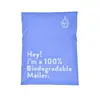 Bolsas de mensajería biodegradables de mano, Bolsas de envío totalmente biodegradables, Bolsas de embalaje ecológicas para logística y transporte