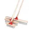 Cepillo de Alambre de Plástico con Mango Largo para Limpieza de Pisos, Cepillo para Piso de Baño, Cepillo de Limpieza, Cepillo de Cerdas Duras, Cepillo para Baldosas Alfombras de Cocina Baño