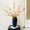 Nueva Decoración de Flores Artificiales Fruta de Vid Serpiente del Sur Estilo Chino, Fruta de la Fortuna Flor Seca Decoración de Entrada de Sala de Estar Adorno Floral