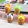 Llavero Colgante de Capibara de Moda Llavero de Tortuga de Dibujos Animados Colgante de Bolso de Peluche de Capibara Venta al por Mayor