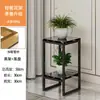 Suporte de Flores Leve de Luxo para Sala de Estar, Arte em Ferro de Chão, Design Moderno Simples, Novo Modelo para Plantas Verdes, Estante de Flores de Múltiplas Camadas para Varanda e Uso Interno
