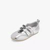 Sapatos Casuais Novos, Sapatilhas que Podem Ser Usadas em Todas as Estações, Sapatos Preguiçosos de Boca Rasa, Couro Genuíno, Confortáveis de Sola Macia, Bico Redondo, Sapatos de Treino Moral, Sapatos Esportivos