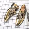 Sapatos de Couro Masculinos para o Verão, Respiráveis, Estilo Coreano, Modernos, Estilo Britânico, Versáteis, Sapatos Masculinos Cor Dourada, Estilo Influenciador de Boate, Sapatos Modernos de Tamanho Grande