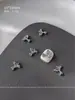 1000 Piezas de Decoraciones de Moños para Uñas de Aleación Mixta, Moños de Cinta Huecos, Pedrería Plateada para Uñas, Al por Mayor