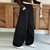 Pantalones Casuales para Niñas de Otoño 2026 Nuevos Elegantes para Niña Handsome Bolsillo Grande Cargo Pierna Ancha Pantalones para Niños Medianos y Grandes