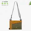 Bolso de Papel Dupont con Bloques de Color de Moda, Bolso Cruzado Retro Casual, Bolso tipo Sobre de un Solo Hombro Ultraligero Multifuncional de Tendencia, Procesamiento y Personalización