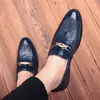 46 Zapatos de Cuero de Marca de Moda para Hombre Estilo Británico Moda Zapatos de Boda Mocasines Casuales sin Cordones Zapatos de Negocio 45
