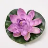 Flores y Hojas de Loto Artificiales para Ofrendar a Buda, Flotantes en el Agua en Estanques, Peceras y Cuerpos de Agua, Hojas de Loto Falsas Decorativas, Accesorios para Danza