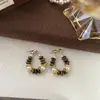 Pendientes de Perla con Piedra Ojo de Tigre Maillard para Mujer Diseño de Nicho Únicos Exquisitos Pendientes de Lujo Ligero Gama Alta Pendientes de Otoño e Invierno
