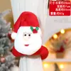 Decoraciones de Hebillas para Cortinas de Navidad, Amarres para Cortinas de Navidad, Pinzas de Muñeco de Dibujos Animados, Decoración de Atmósfera Creativa para Restaurantes
