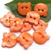 Venta al por mayor al contado botones de plástico con cabeza de oso de dos ojos ropa infantil color botones de dibujos animados de animales botones de cabeza de oso de dos ojos