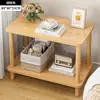 Mesita de noche, Escritorio pequeño de noche, Mesa cuadrada pequeña simple para casa de alquiler, Mesa lateral para sofá, Estante de almacenamiento doméstico simple para dormitorio