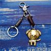 Criativo Novo 12 Signos Estilo Cachorro Feito à Mão Retrô Couro de Vaca Liga de Bronze Antigo Chaveiro Personalizado Criativo