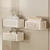 Estante de Almacenamiento Magnético Detrás de la Puerta, Caja de Almacenamiento para Pañuelos y Servilletas, Dispensador de Pañuelos Montado en la Pared, Cesta de Almacenamiento para Bolsas y Llaves para Entrada Sin Taladro