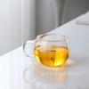 Taza de té de tres piezas de vidrio de borosilicato alto con filtro taza de té oficina de negocios engrosada separación de té taza de té de vidrio