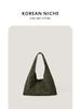 2024 nuevo otoño e invierno gran capacidad estilo retro perezoso bolso de hombro para mujer Corea del Sur nicho bolso tote de gamuza