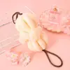 Esponja de baño suave colgante de doble sección con forma de calabaza de colores candy Yuhua Shuqi, producto de baño multi-espuma, estropajo de baño y bola de baño