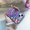 Funda para teléfono Apple 17Promax con diseño de ondas de agua 13/14 Funda láser colorida 18Pro Anticaídas 15 Funda Protectora