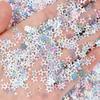 Lantejoula Laser Pet 3-8mm Lua Floco de Neve Estrela Lantejoula de Formato Especial Patch de Maquiagem DIY Glitter Decorativo para Arte de Unhas