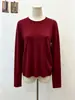Tecido de fio com núcleo Básico estilo top de malha para base feminina 2026 Cor sólida manga longa macio e liso roupa íntima Top para primavera e outono
