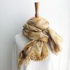 Bufanda retro hecha a mano teñida anudada para mujer, nueva bufanda delgada de lana para mujer, chal de otoño e invierno, bufanda transfronteriza personalizada