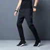 Popular en Tiktok Secado Rápido para Hombre Verano 2025 Delgados Casuales Deportivos Cropped de Seda de Hielo con Cremallera Pantalones 2