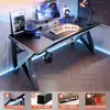Mesa de computador, mesa de trabalho, conjunto de mesa e cadeira para jogos em casa, mesa simples para quarto, estação de trabalho, mesa de estudo, mesa de escritório para apartamentos de aluguel