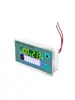 Indicador de nivel de batería de vehículo eléctrico, pantalla digital de voltaje, porcentaje de nivel de batería y medición de temperatura
