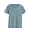Camiseta de manga corta con hombros caídos pesada de 240 g para hombre y mujer, moda coreana, marca suelta, cuello redondo, media manga, algodón de Xinjiang, estampado de camiseta