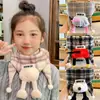 Bufanda Casual de Estilo Infantil para Otoño e Invierno 2025 Dibujos Animados Estilo Dibujos Animados Niñas Todo el Año Primavera y Otoño Estudiantes Versátil Bebé