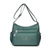 Pano de nylon repelente de água de grande capacidade Bolsa Crossbody Bolsa Bolsa de ombro feminina com vários bolsos da moda Bolsa de viagem casual