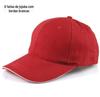 Boné de Baseball com Processamento de Logo Personalizado Boné de Trabalho 100% Algodão para Homens e Mulheres Boné com Aba para Uso Externo Chapéu de Publicidade Bordado