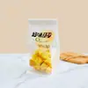 Nova bolsa popular para pão de forma de 450g, saco para pão fatiado, saco de embalagem com arame de borda enrolada selada em oito lados de grau alimentício para bagels