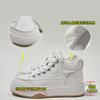 Zapatos Blancos de Cuero Genuino de Caña Alta para Mujer 2025 Invierno Nuevo Zapatos de Mujer Cálidos de Suela Gruesa Zapatos Planos Casuales Versátiles