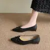 Zapatos Franceses de Suela Blanda para Mujer 2025 Nuevos Zapatos de Verano sin Cordones para Mujer con Punta Aguda Planos para Faldas
