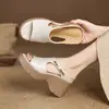 Sandalias de Plataforma Retro Impermeables Transpirables con Punta Abierta para Aumentar la Altura 2026 Chanclas de Plataforma de Cuña con Suela Gruesa para Mujer de Verano para Uso en Exteriores